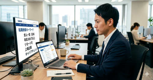 マイナビIT AGENTの評判を調べる求職者のイメージ