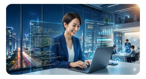 Aidemy Premiumで未経験からAIプログラミングを学び転職を目指す受講生