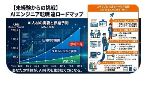 未経験からAIエンジニアへの転職ロードマップ