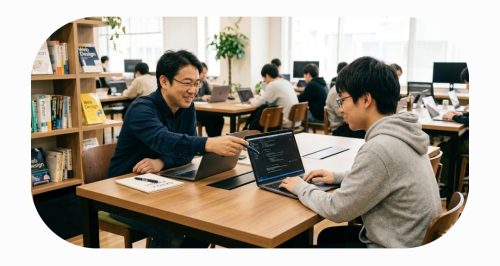 SAMURAI ENGINEERの専属マンツーマンレッスンの様子
